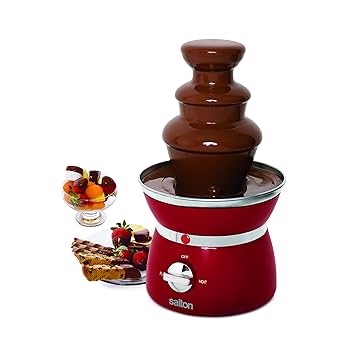 Salton Treats Compact Chocolate Fondue Fountain, No Assembly